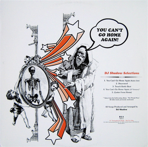 DJ Shadow- You Can't Go Home Again, Second Hand 12 Inch Single