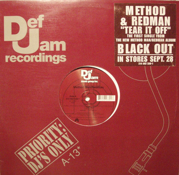 Method Man & Redman- Tear It Off, Second Hand 12 Inch Single