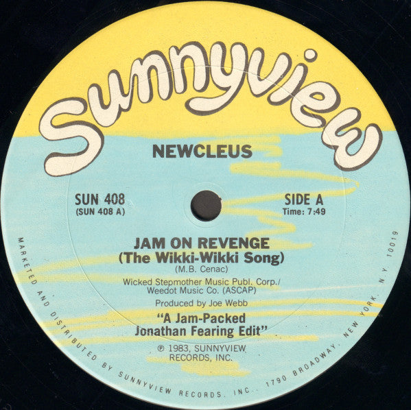 Newcleus- Jam On Revenge, Second Hand 12 Inch Single