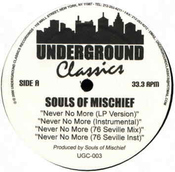 Souls Of Mischief- 5 Track EP, Second Hand 12 Inch Single
