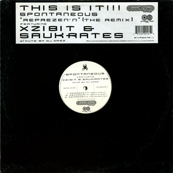 Spontaneous- Reprezen'n(RMX), Second Hand 12 Inch Single