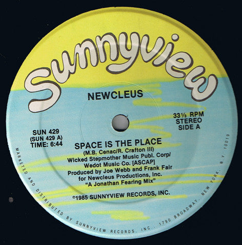 Newcleus- Space Is The Place, Second Hand 12 Inch Single Vinyl Record