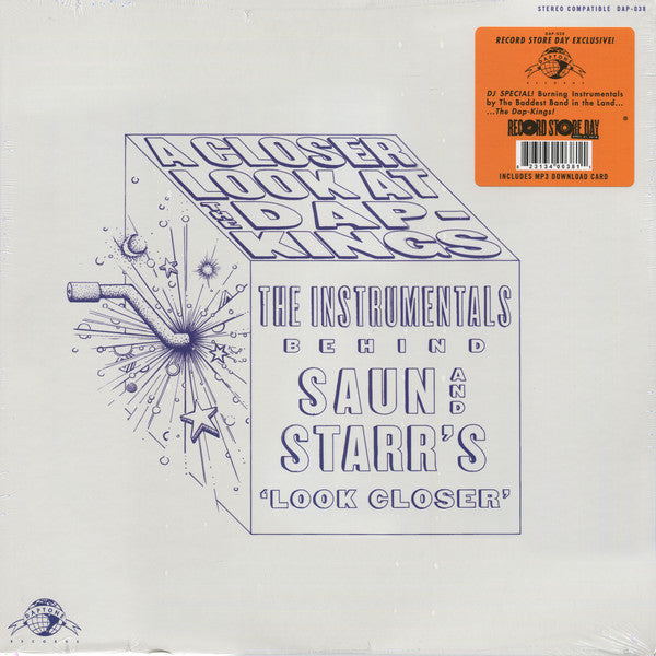 The Dap Kings (Saun and Starr)- Look Closer- The Instrumentals, New Coloured Vinyl Record