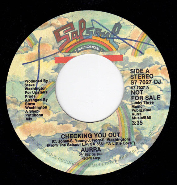 Aurra- Checking You Out/It's You, Second Hand 7 Inch Single