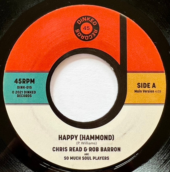 Chris Read & Rob Barron- Happy (Hammond), New 7 Inch Single