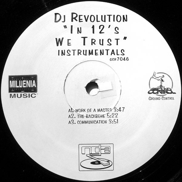 DJ Revolution- In 12's We Trust Instrumentals, Second Hand 2LP