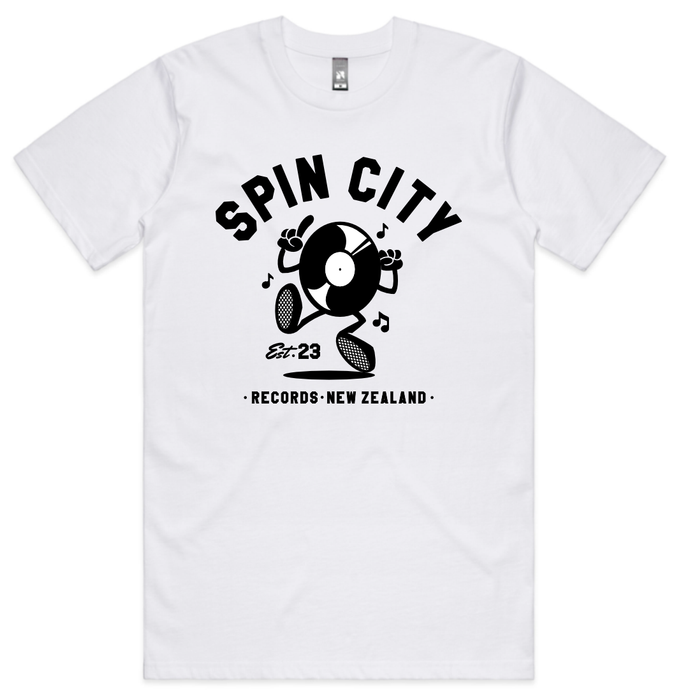 Spin City Dance Varsity Tee / White