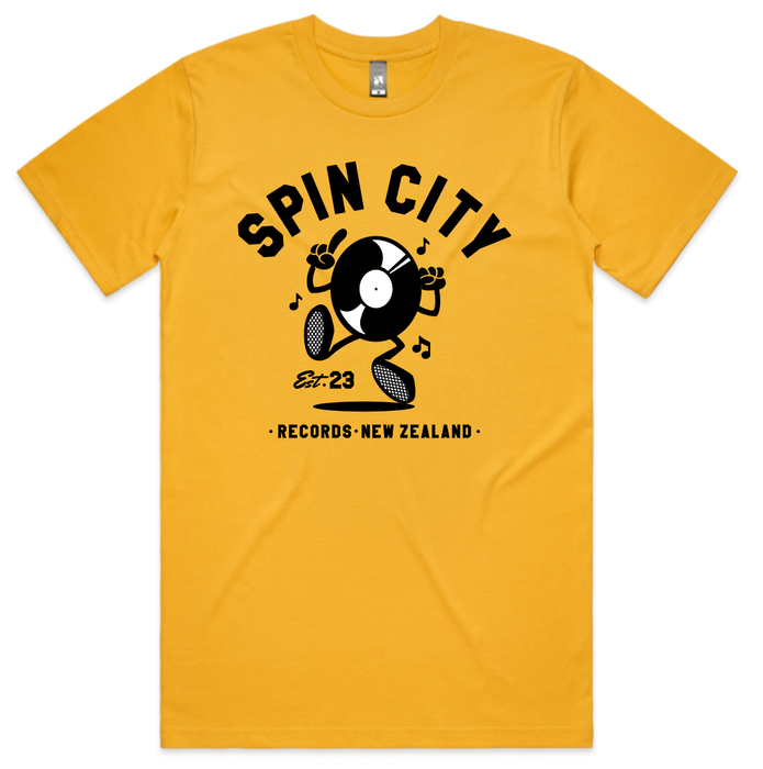 Spin City Dance Varsity Tee / Yellow