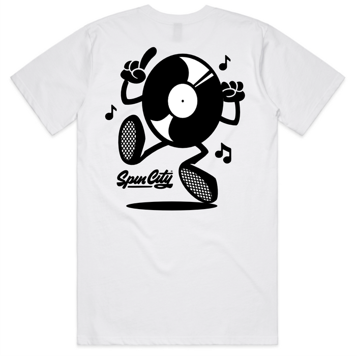 Spin City Dance Mascot Tee / White