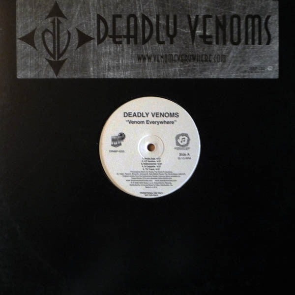 Deadly Venoms- Venom Everywhere/Party Chedda, Second Hand 12 Inch Single