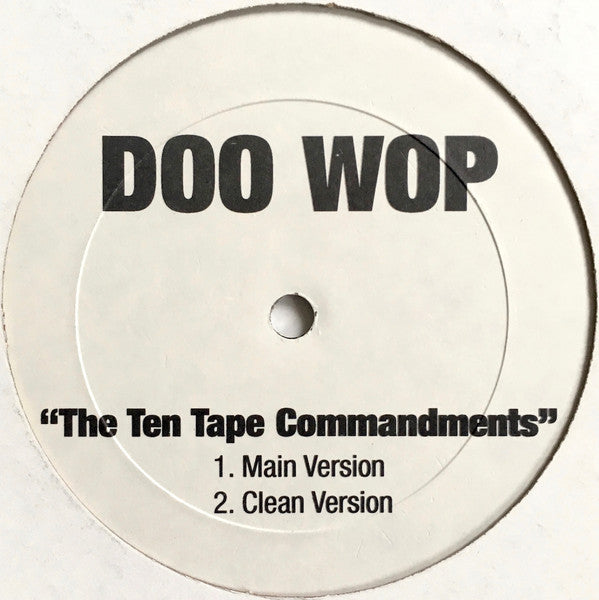 Doo Wop- The Ten Tape Commandments, Second Hand 12 Inch Single