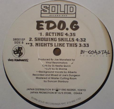 Edo.G- Six Song EP, Second Hand 12 Inch EP