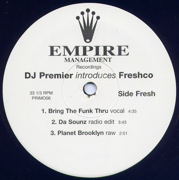 Freshco- Bring The Funk Thru, Second Hand 12 Inch Single