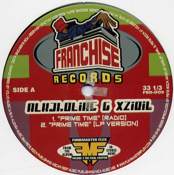 Funkmaster Flex- Prime Time, Second Hand 12 Inch Single Vinyl Record