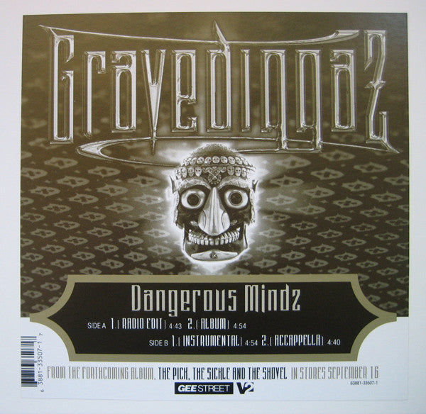 Gravediggaz- Dangerous Minds, Second Hand 12 Inch Single