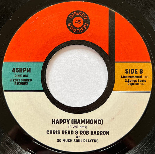 Chris Read & Rob Barron- Happy (Hammond), New 7 Inch Single