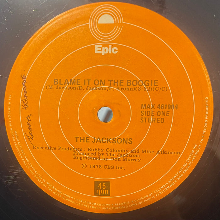 The Jacksons- Blame It On The Boogie, Second Hand 12 Inch Single