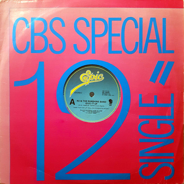 KC & The Sunshine Band- Give It Up, Second Hand 12 Inch Single