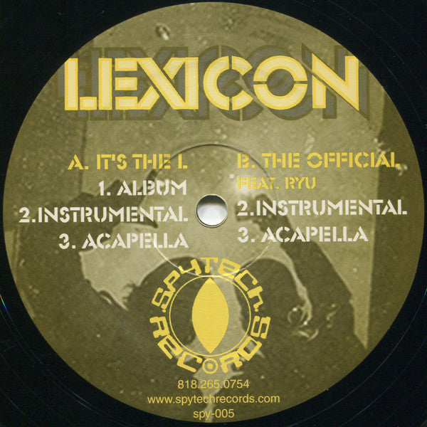 Lexicon- Its The L, Second Hand 12 Inch Single