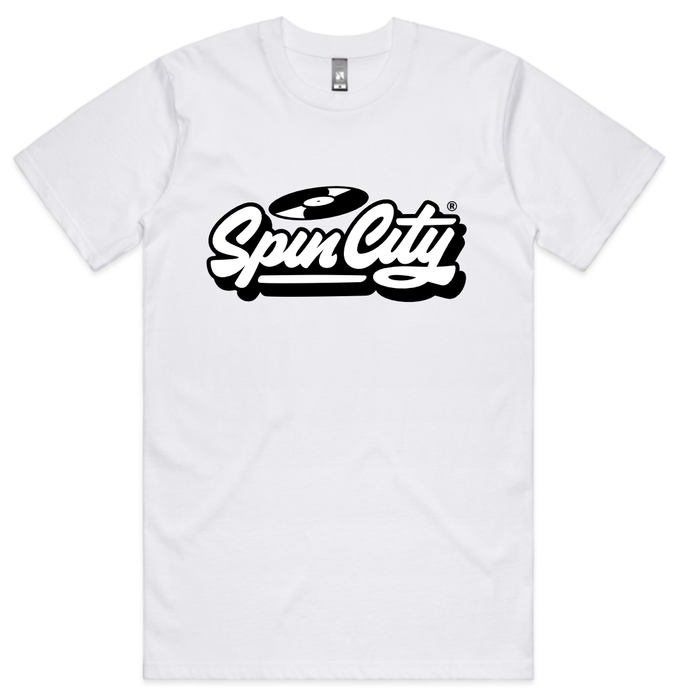 Spin City Logo Tee / White