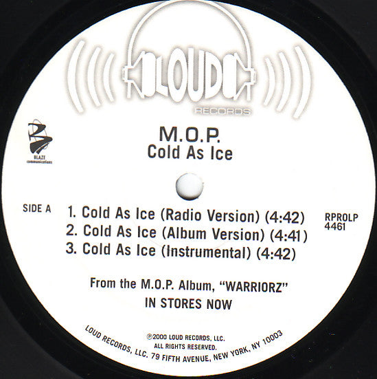 M.O.P- Cold As Ice, Second Hand 12 Inch Single