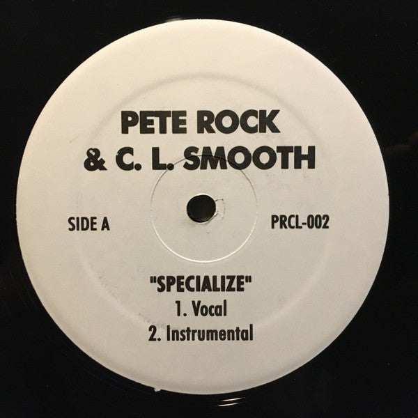 Pete Rock & CL Smooth- Specialize/Back To The Block, Second Hand 12 Inch Single