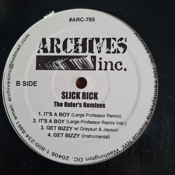 Slick Rick- The Ruler's Remixes, Second Hand 12 Inch Single