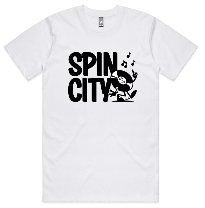 Spin City 'Step' Tee / White