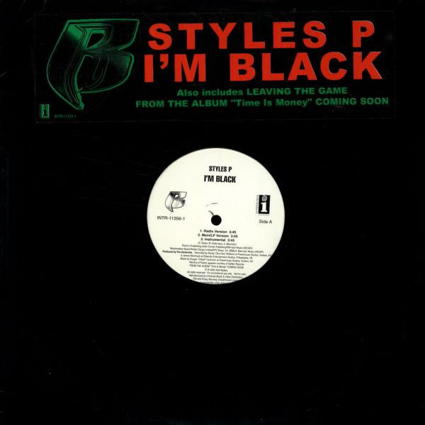 Styles P- I'm Black/Leaving The Game, Second Hand 12 Inch Single