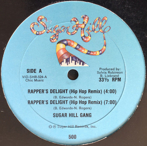 Sugar Hill Gang- Rappers Delight(Hip Hop Remix), Second Hand 12 Inch Single