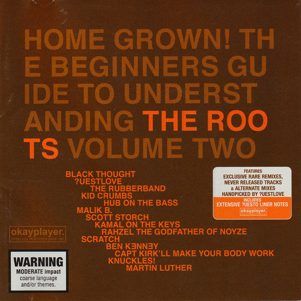 The Roots- Home Grown Volume Two, Second Hand Compact Disc