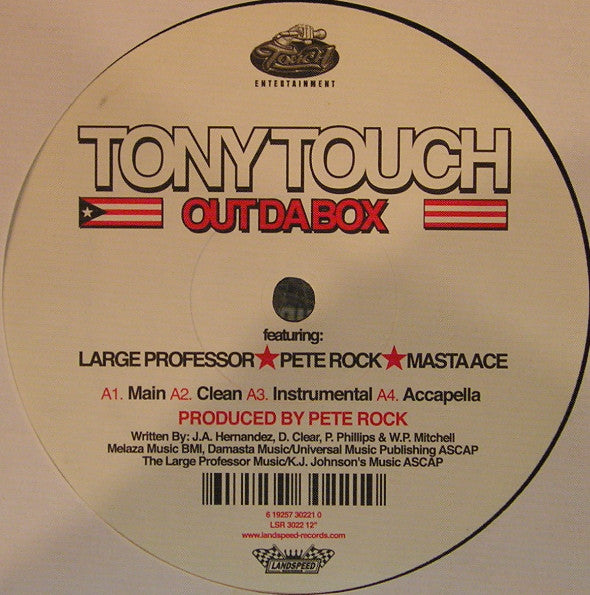Tony Touch- Out Da Box/Capicu, Second Hand 12 Inch Single