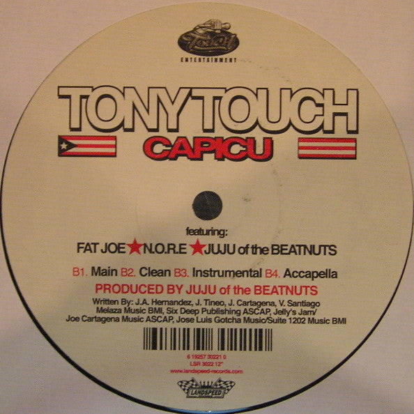 Tony Touch- Out Da Box/Capicu, Second Hand 12 Inch Single