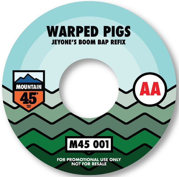 Double A & Jeyone- Dont Sweat It & Warped Pigs, New 7 Inch Single