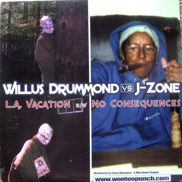 Willus Drummond Vs J Zone- L.A Vacation/No Consequences, Second Hand 12 Inch Single