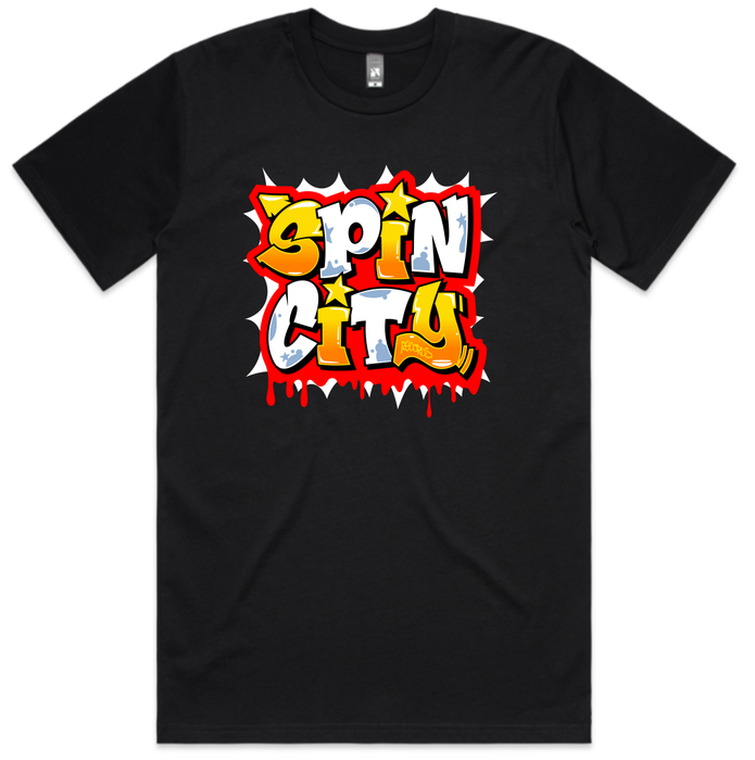 Spin City 'Wild Style' Tee / Black