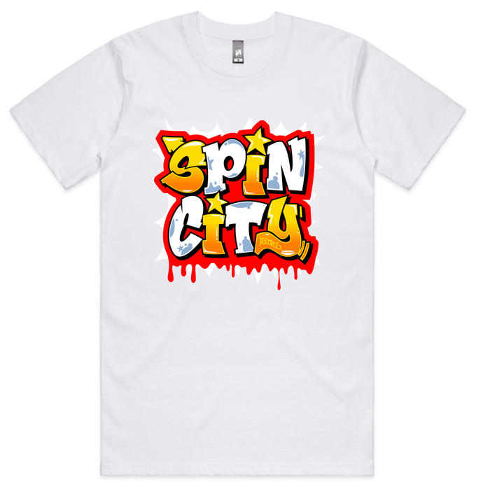 Spin City 'Wild Style' Tee / White